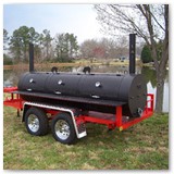 10' x 30" Charcoal/Wood Smoker